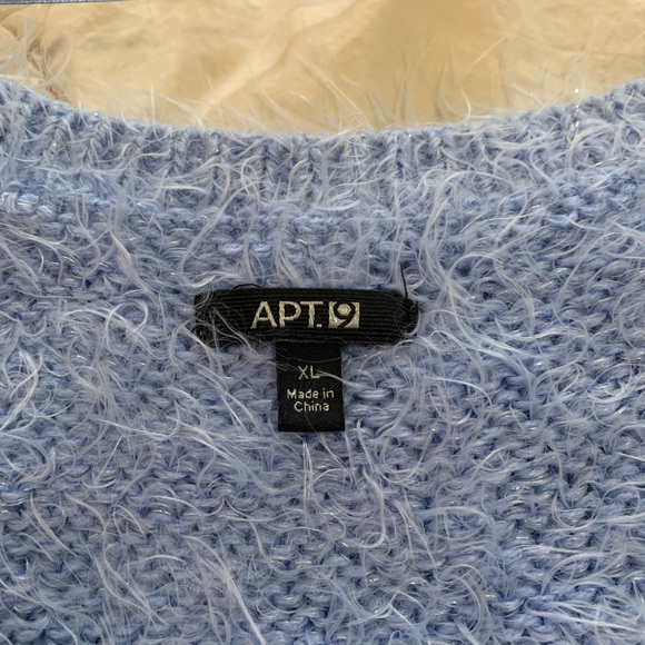 Apt 9 Eye lash sweater blue size XL - Picture 4 of 4